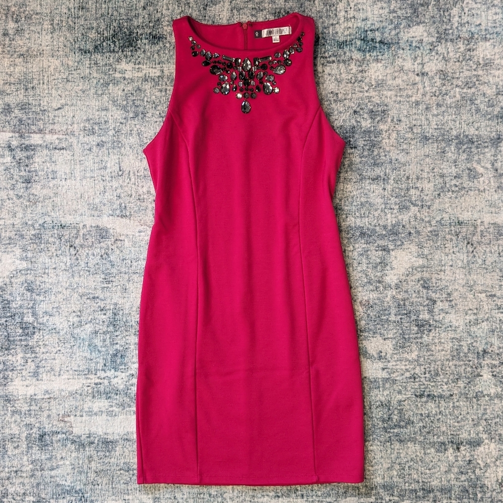 Jennifer Lopez dress with crystal rhinestone detail